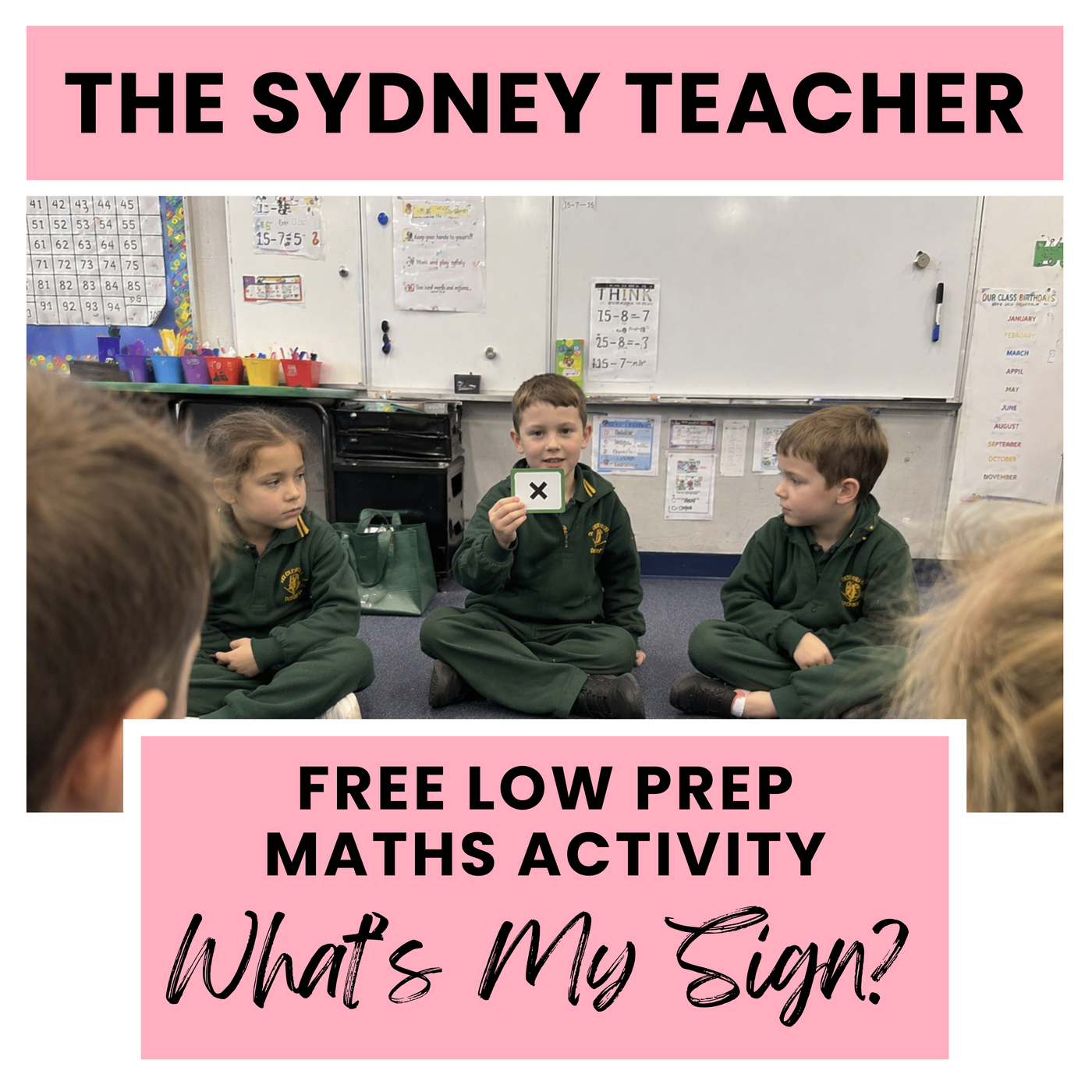 Maths Warm-Up: What's My Sign?