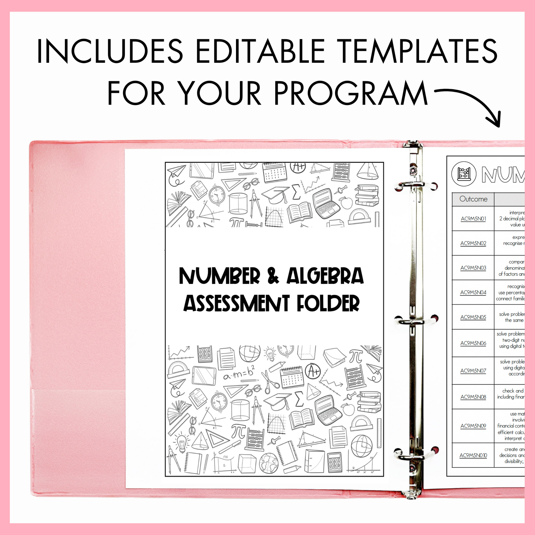 Year 5 Number & Algebra Printable Test Pack