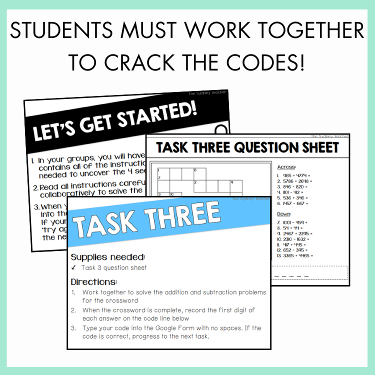Addition & Subtraction Escape Room | Year 5 & 6