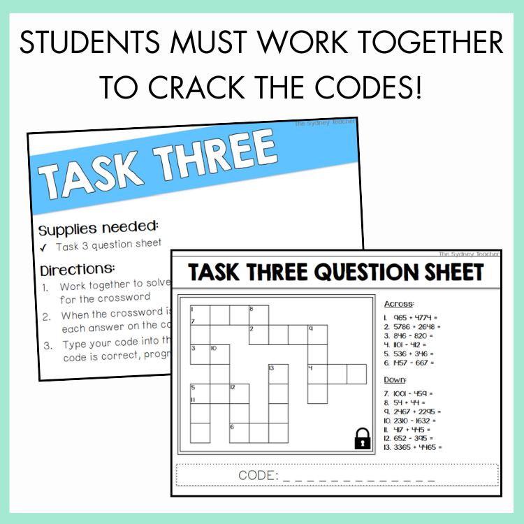 Addition & Subtraction Escape Room | Year 5 & 6