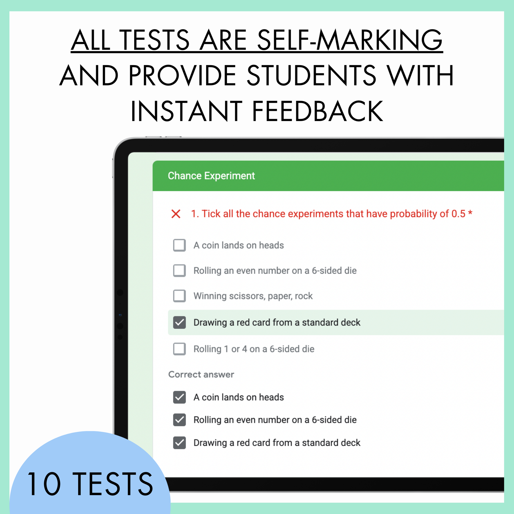 Year 6 Statistics & Probability Digital Test Pack