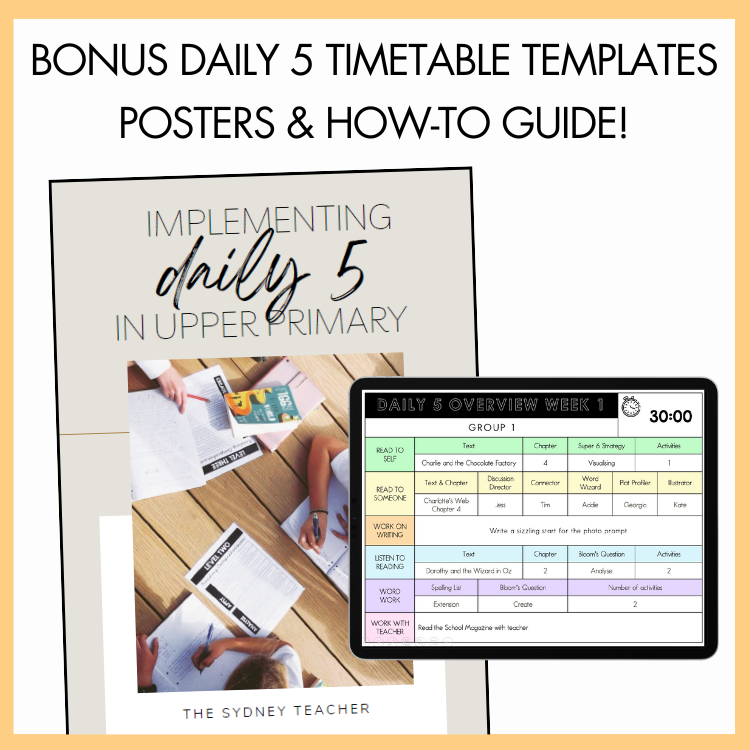 Upper Primary Literature Circle Templates