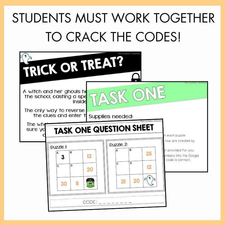 Halloween Maths Escape Room | Year 3 & 4