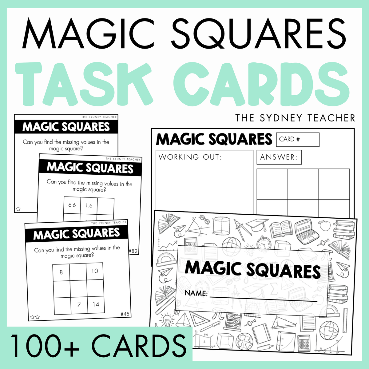 Magic Squares Task Cards