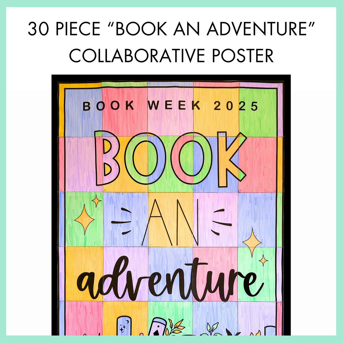 Book Week 'Book an Adventure' Collaborative Poster 2025