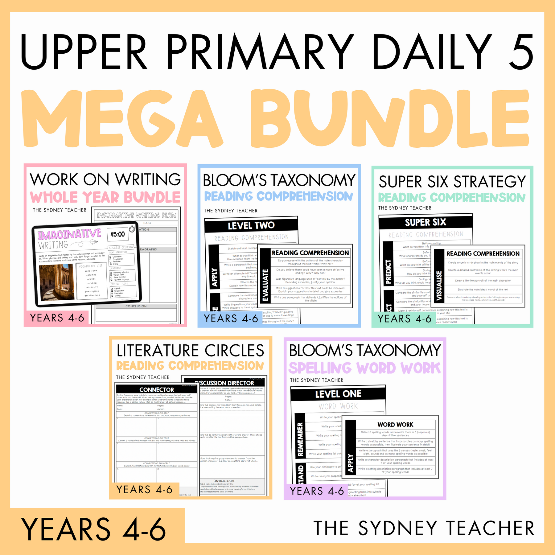 Daily 5 MEGA Bundle for Upper Primary