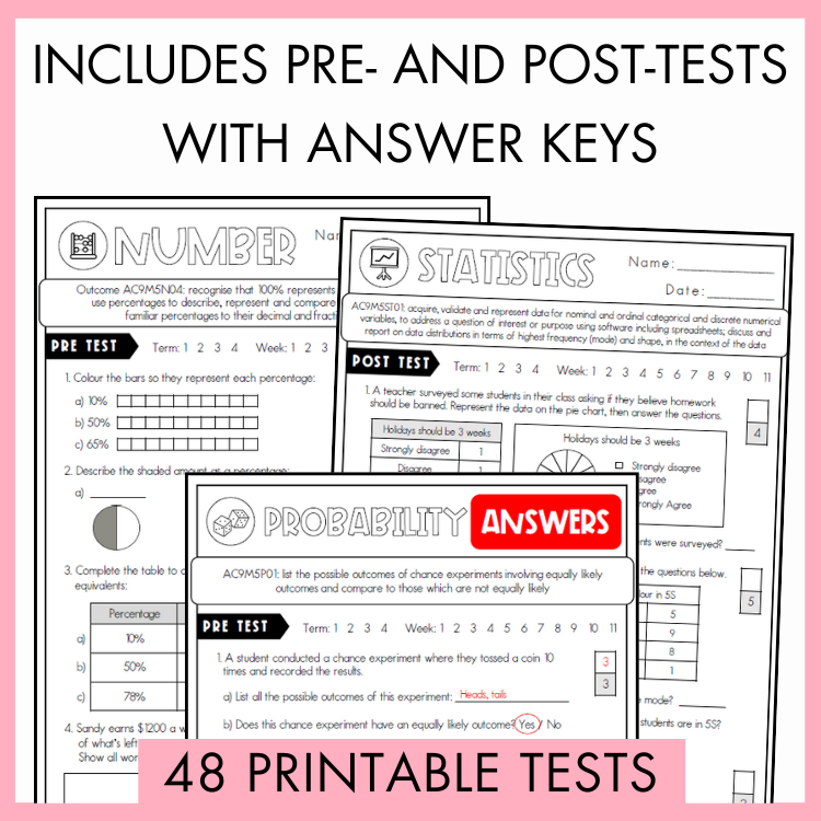 Year 5 Maths Test & Activity MEGA Bundle - Year Long Pack