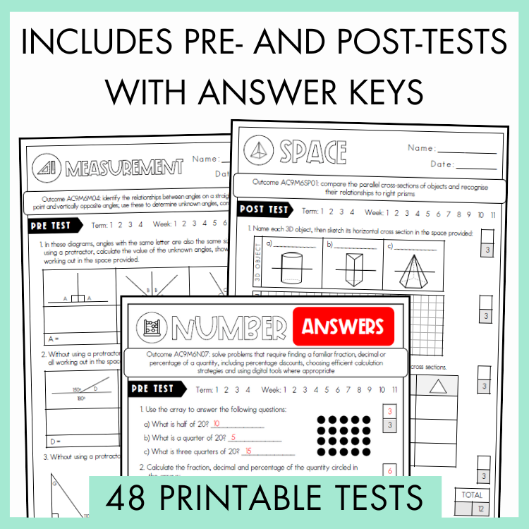Year 6 Maths Test & Activity MEGA Bundle - Year Long Pack