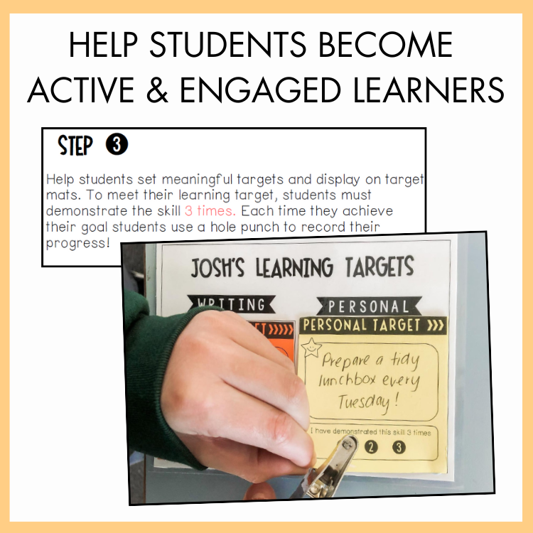 Feedback & Learning Target Sticky 'Post It' Notes Bundle