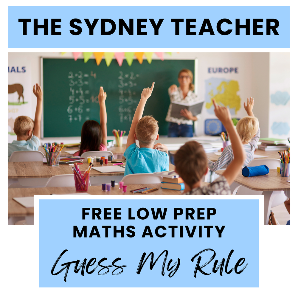 Maths Warm-Up: Guess My Rule ⭐️ The Sydney Teacher