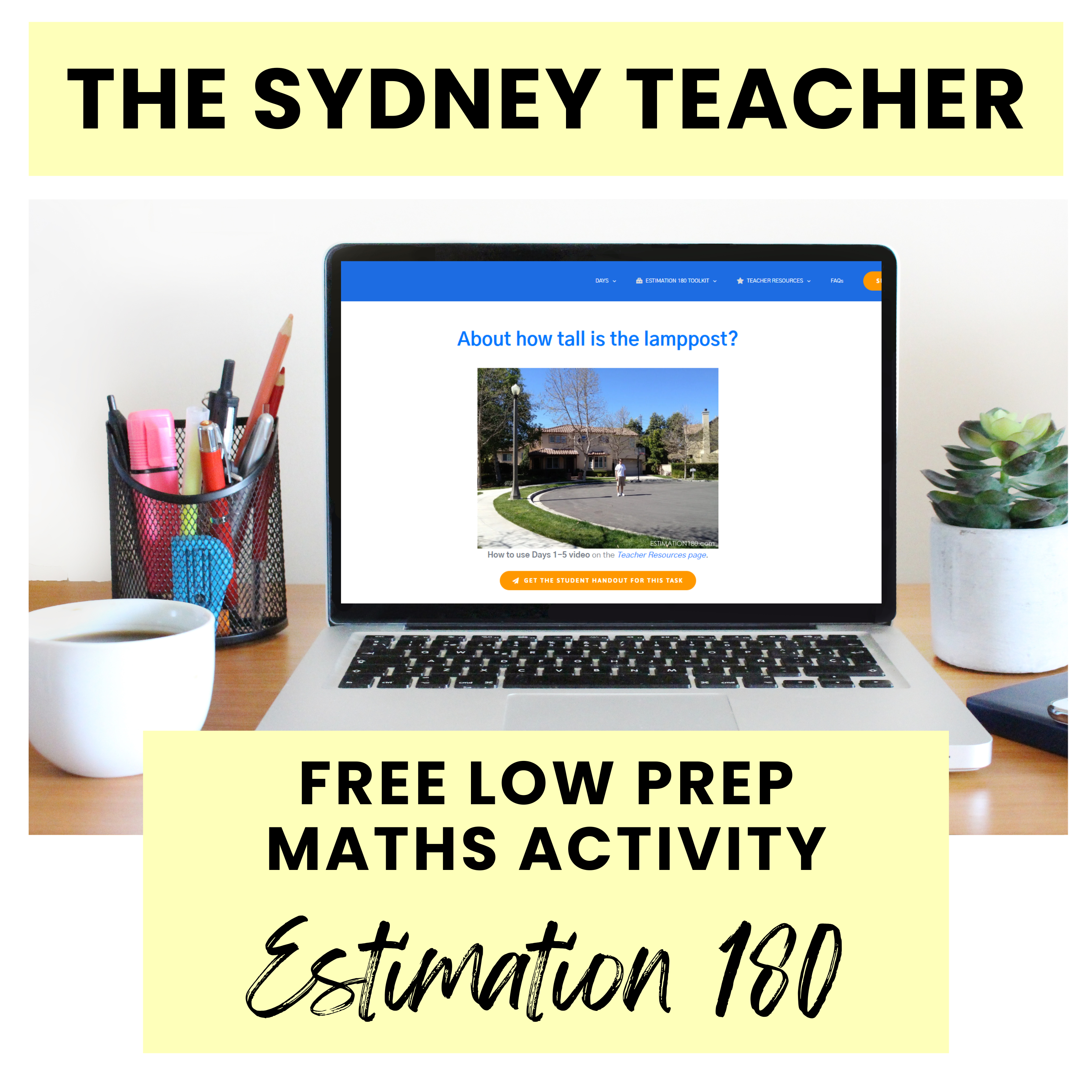 Maths Warm-Up: Estimation 180 ⭐️ The Sydney Teacher