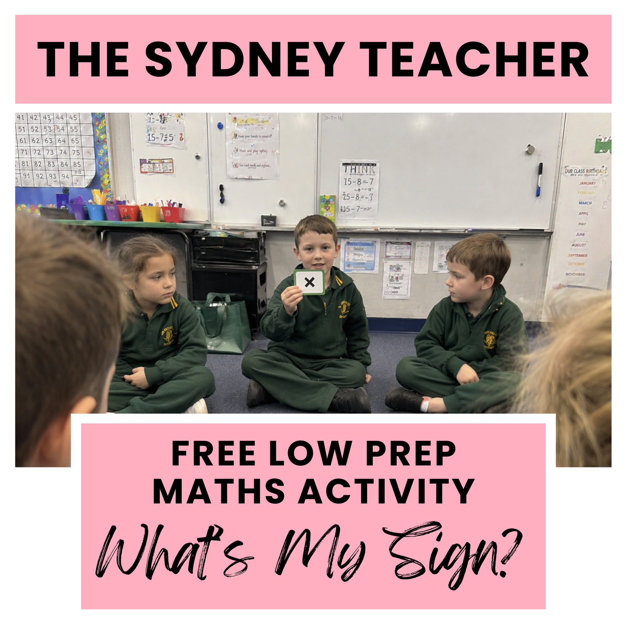 Maths Warm-Up: What's My Sign?