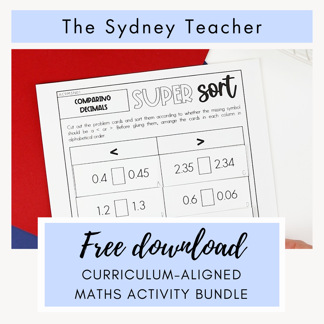 FREE Number & Algebra Activity Packs!