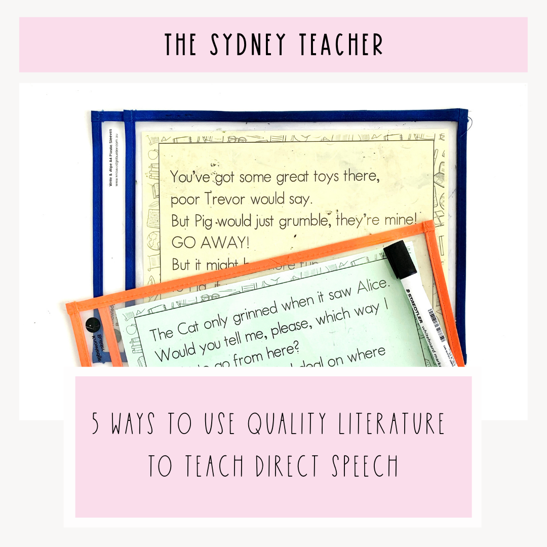 5 Ways to Use Quality Literature to Teach Direct Speech