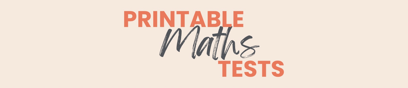 Printable Maths Tests