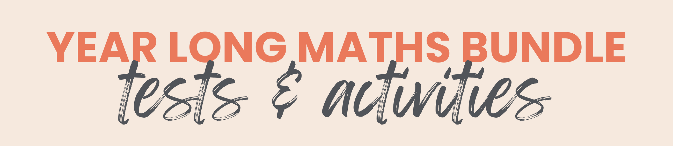 Year Long Maths Activity & Test MEGA Bundles