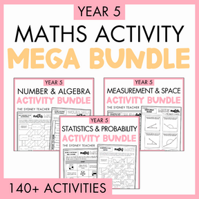 Year 5 Maths Activity MEGA Bundle - Covers Every Maths Outcome!