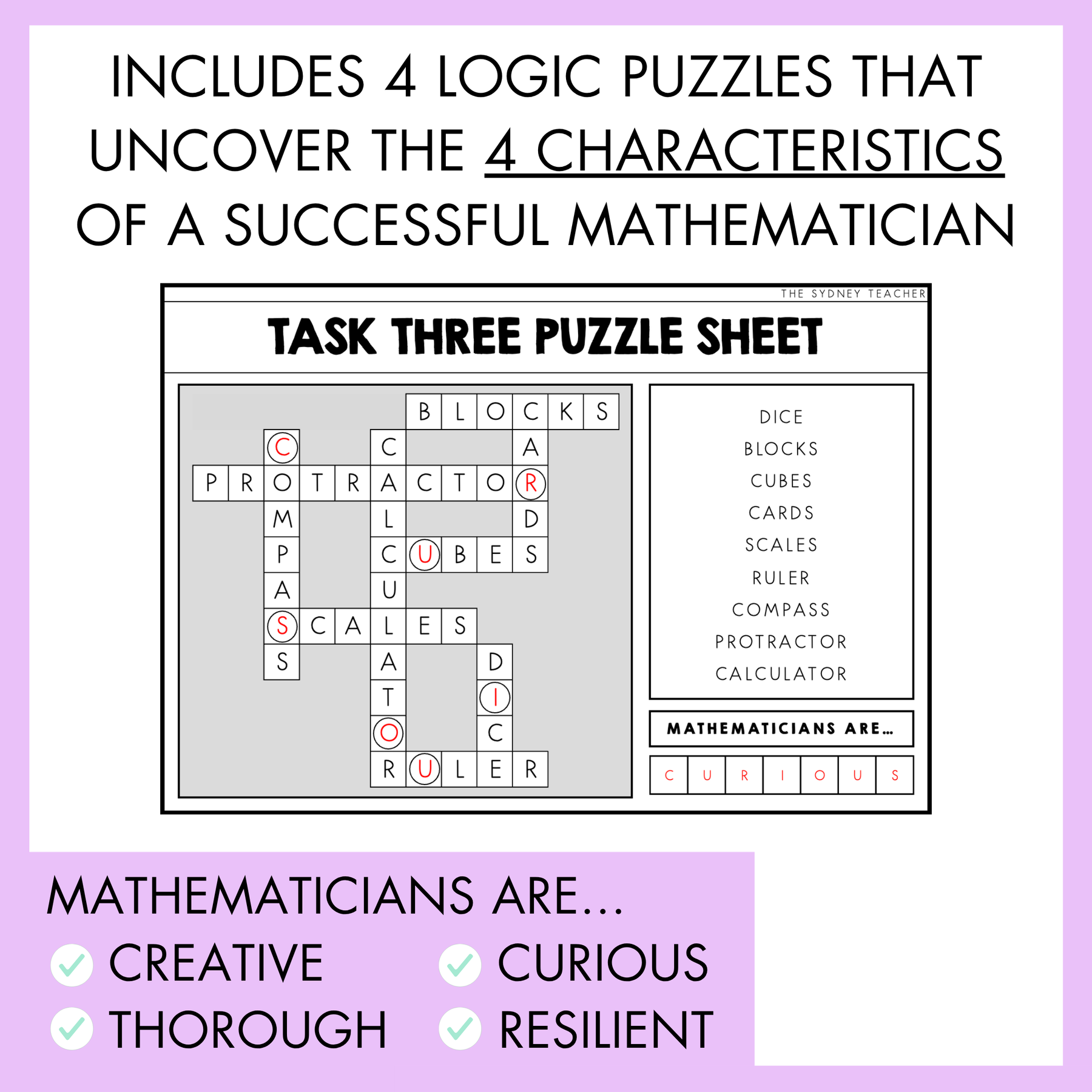Save the Mathematicians Logic Puzzle / Team Building Escape Room | Years 3-6