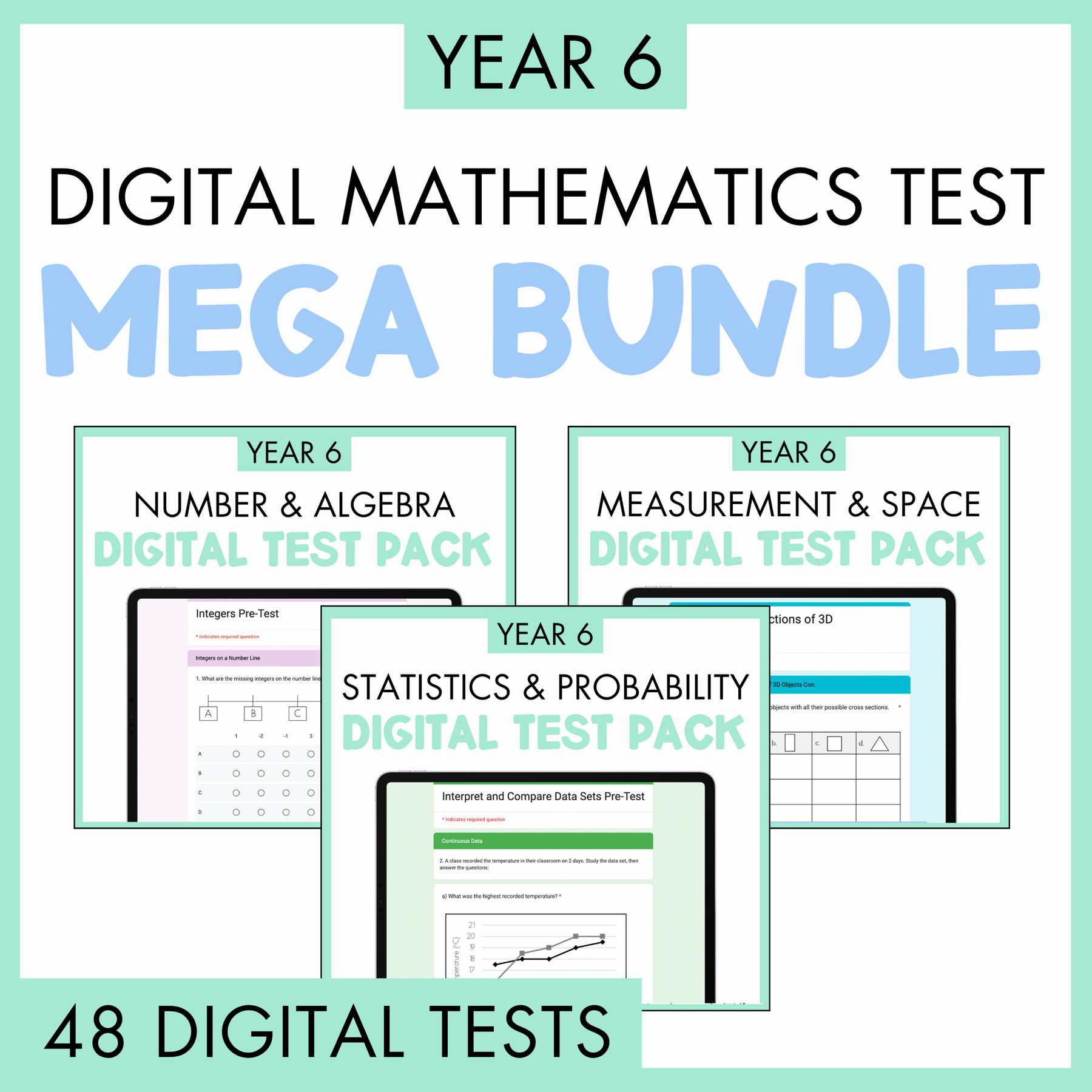 Year 6 - Year Long Maths Bundle