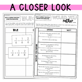Year 5 Number & Algebra Pack: Add and Subtract Fractions (AC9M5N05)