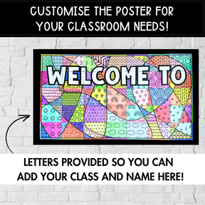 Collaborative Welcome Poster - Whole Class Display for Back to School