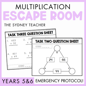 Multiplication Escape Room | Year 5 & 6