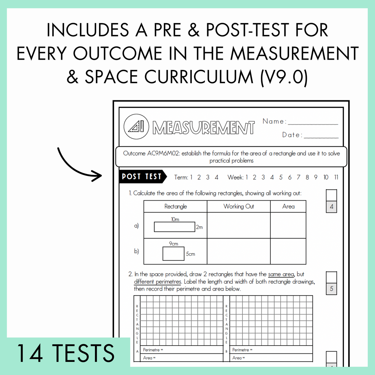 Year 6 Measurement & Space Test Pack
