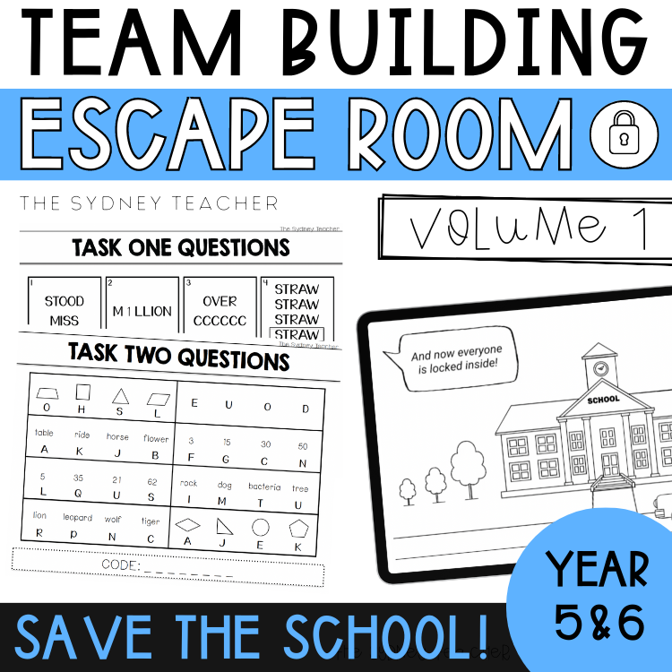Logic Puzzle / Team Building Escape Room Year 5 & 6 [Volume 1]