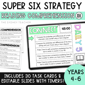 Upper Primary Super Six Comprehension - Use with ANY text!