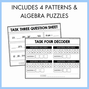 Patterns & Algebra Escape Room | Year 5 & 6