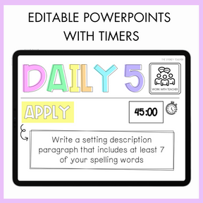 Upper Primary Bloom's Taxonomy Spelling Word Work