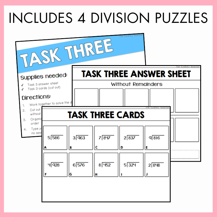 Division Escape Room | Year 5 & 6