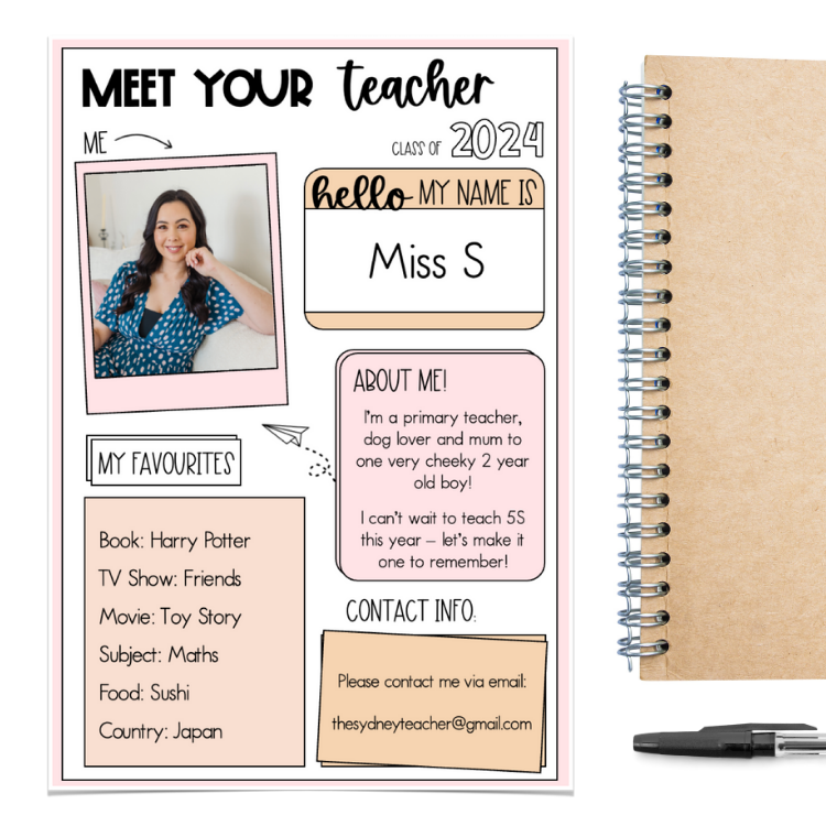 Meet the Teacher - Editable Letter - The Sydney Teacher