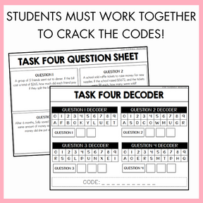 Division Escape Room | Year 5 & 6