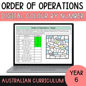 Order of Operations - Digital Colour by Number MEGA Bundle