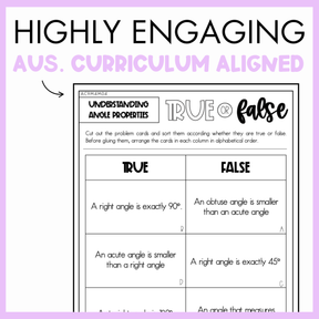 Year 4 Measurement & Space:  Estimate and Compare Angles (AC9M4M04)