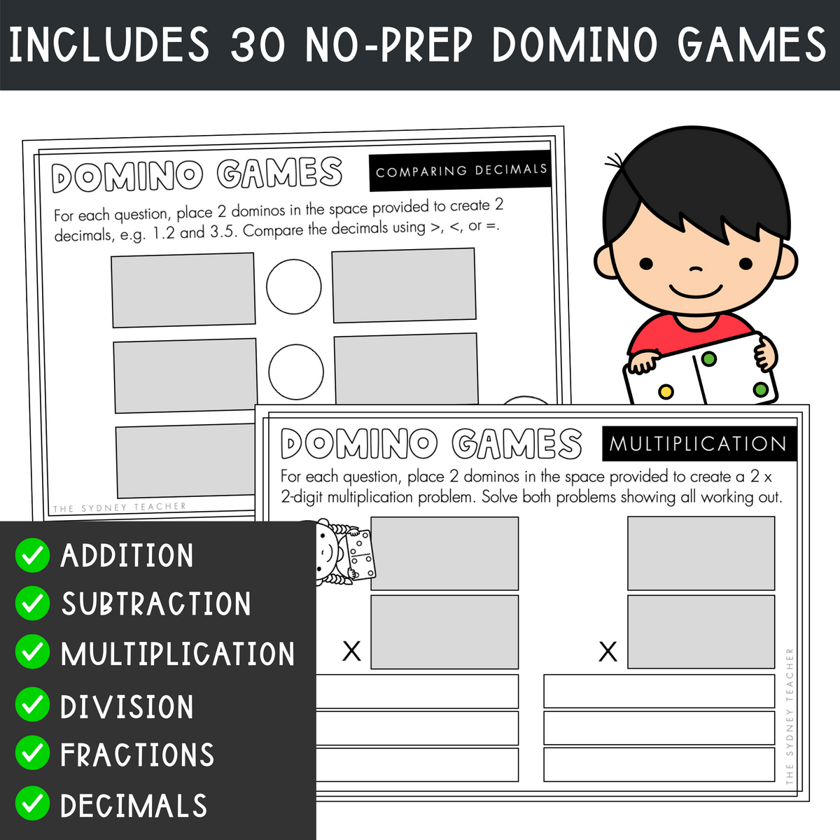 Number Fluency Domino Games