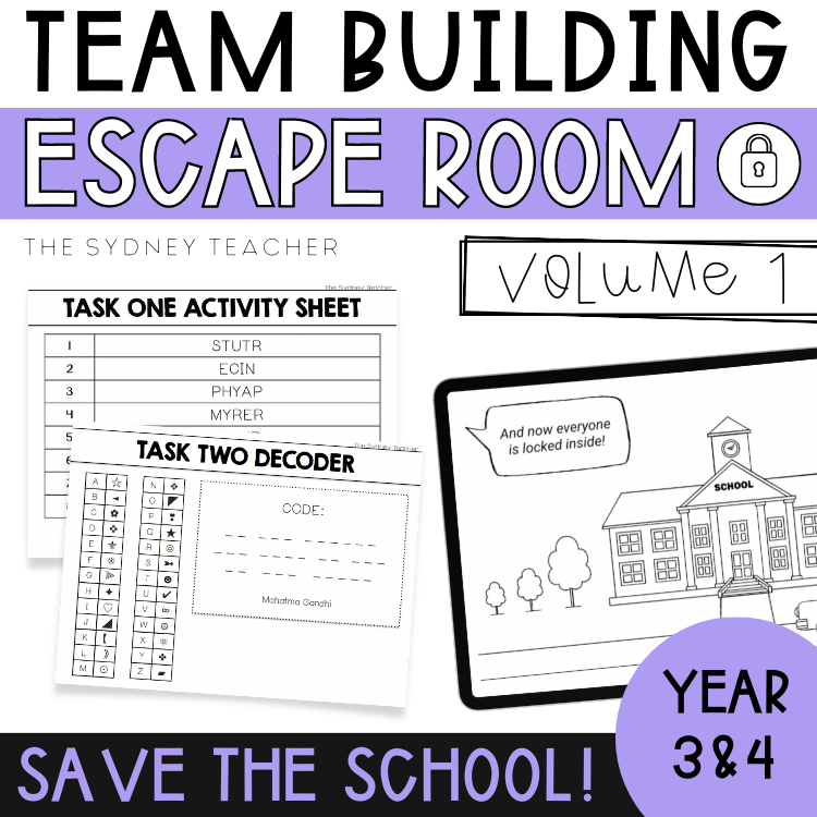 Logic Puzzle / Team Building Escape Room Year 3 & 4 [Volume 1]