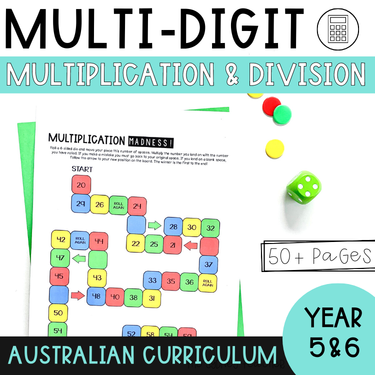 Multi-Digit Multiplication And Division Pack | The Sydney Teacher