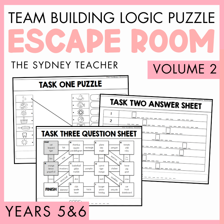 Logic Puzzle / Team Building Escape Room | Year 5 & 6 [Volume 2]