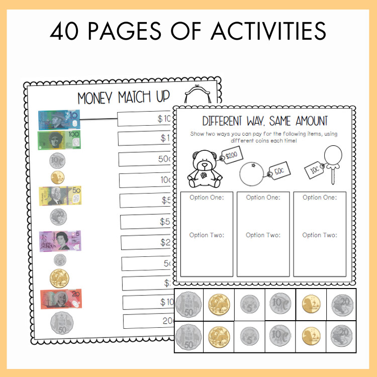 Australian Money Pack | Year 1 and 2