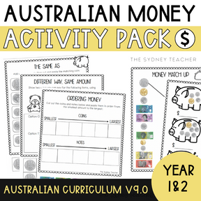 Australian Money Pack - Year 1 and 2 - The Sydney Teacher