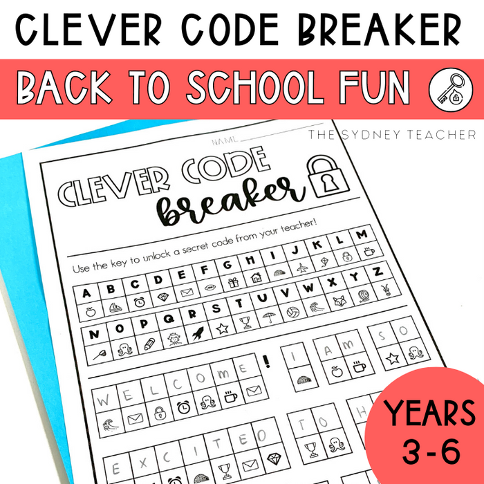 Back to School 'Clever Code Breaker' ⭐️ The Sydney Teacher