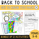 Back to School 'Get to Know You' Pack! - The Sydney Teacher