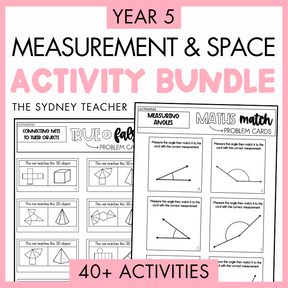 Year 5 Measurement & Space Activity Bundle