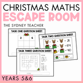 Christmas Maths Escape Room | Year 5 & 6