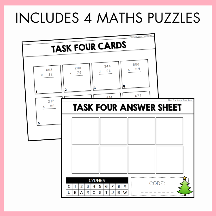 Christmas Maths Escape Room | Year 5 & 6