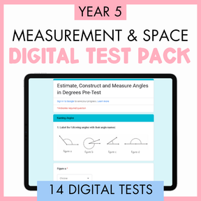 Year 5 Measurement & Space Digital Test Pack
