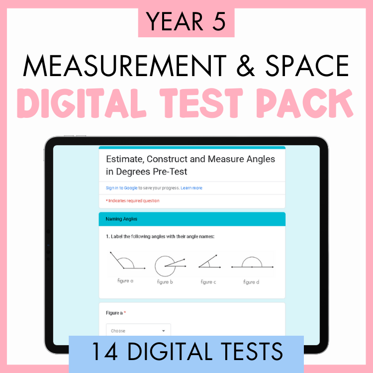 Year 5 Measurement & Space Digital Test Pack