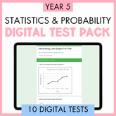Year 5 Statistics & Probability Digital Test Pack